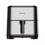 قلاية هوائية شارب بدون زيت سعة 7 لتر – 1650 وات – شاشة لمس – استانلس × زجاج – KF-AF70RT-ES2