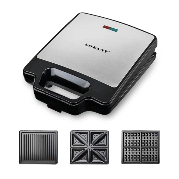 ساندوتش ميكر سوكاني 3×1 بقدرة 1400 وات موديل KJ-852