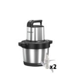 كبة سوكاني ستانلس ستيل 6.5 لتر 1500 وات 3 سرعات مع 1 قطعة سلاح إضافي موديل SK-7033A