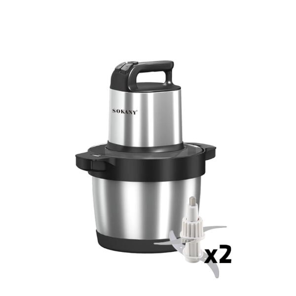 كبة سوكاني ستانلس ستيل 6.5 لتر 1500 وات 3 سرعات مع 1 قطعة سلاح إضافي موديل SK-7033A