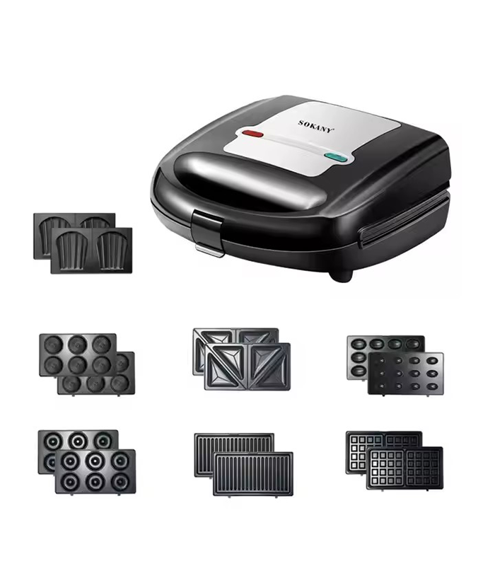 15 ساندوتش ميكر سوكاني 7×1 بقدرة 750 وات موديل SK-B907