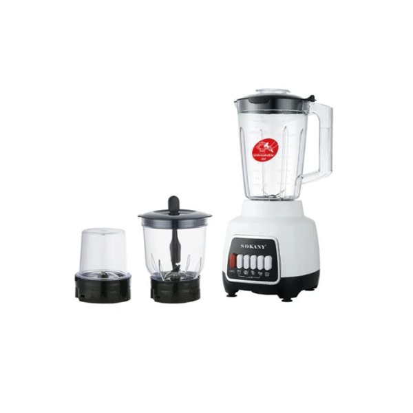 خلاط سوكاني 3×1 600 وات 4 سرعات 1.5 لتر موديل SK-03007