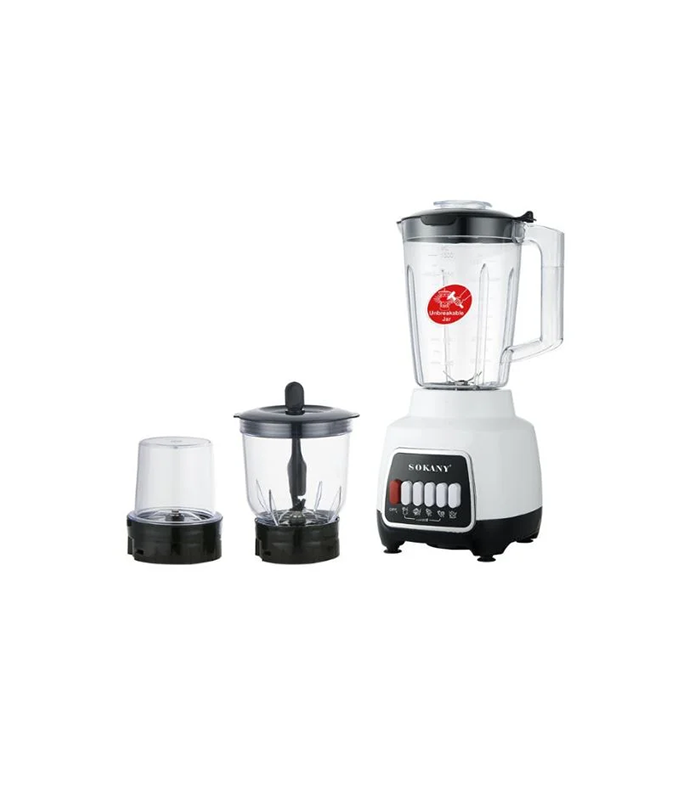 خلاط سوكاني 3×1 600 وات 4 سرعات 1.5 لتر موديل SK-03007