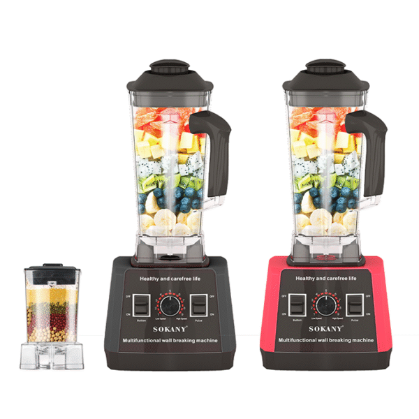 خلاط سوكاني 2×1 5000 وات سعة 2.5 لتر + مطحنه 9 سرعات موديل SK-666N