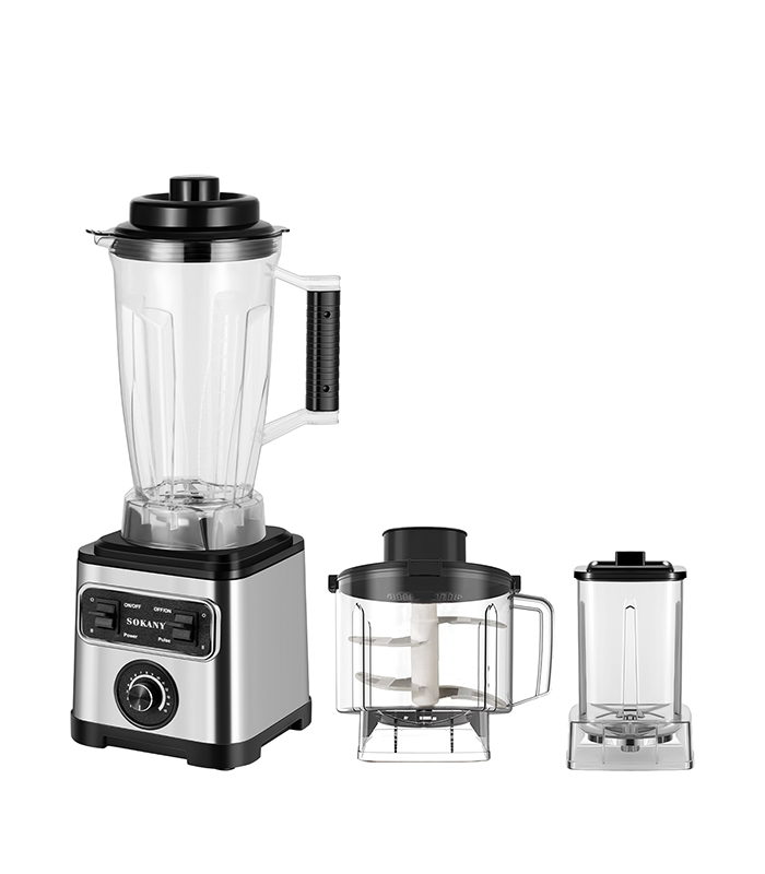 خلاط سوكاني ستانلس ستيل 3×1 6600 وات 15 سرعه 3 لتر موديل SK-3333