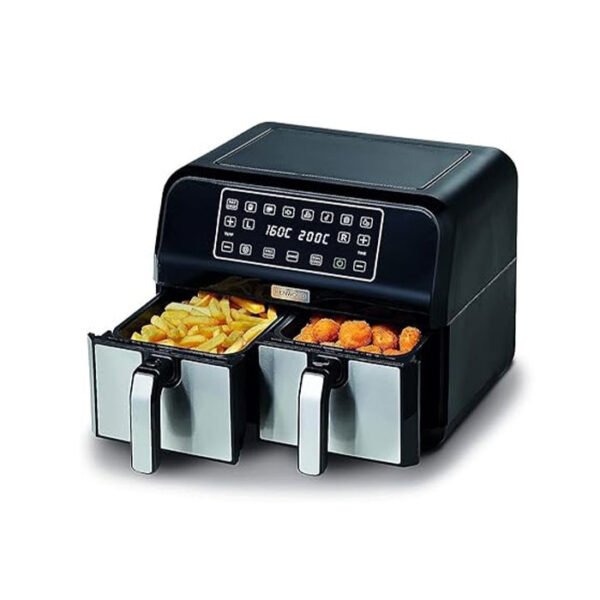 قلاية هواء مزدوجة كينوود 4+4 لتر – 1500 واط – تقنية DualZone™ وشاشة رقمية – (HFM75.000MB)