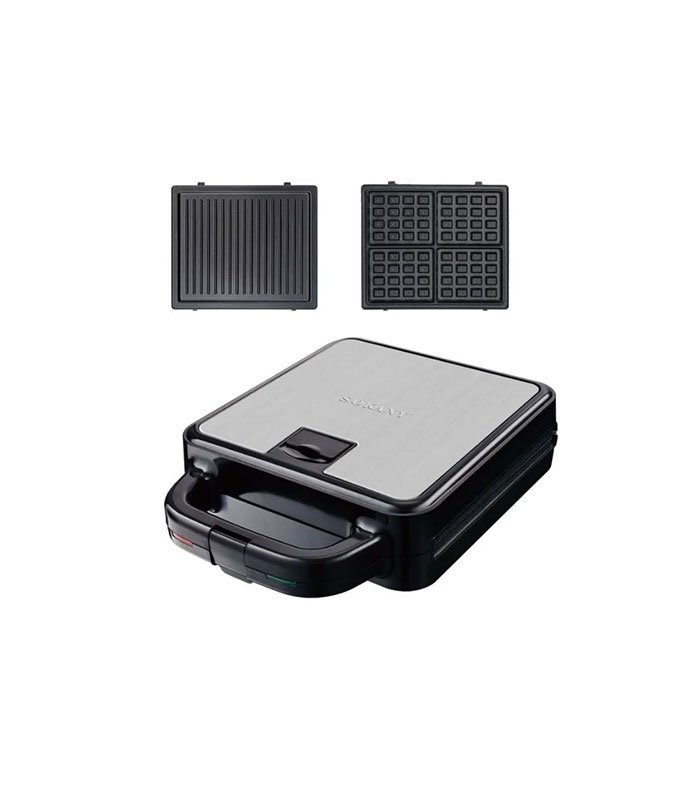 ساندوتش ميكر سوكاني 2 × 1 1400 وات جريل + وافل ميكر SK-08119N