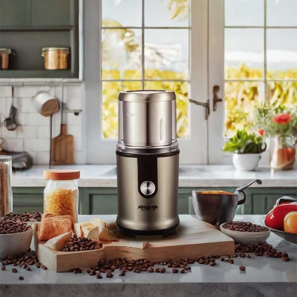 مطحنة قهوة أرشيا للاستخدام الجاف والرطب 110 جم – 400 وات – موديل CG106-3174