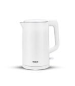 غلاية كهربائية أرشيا 1.7 لتر – EK160-3585 (أبيض) | غليان سريع وتصميم مزدوج الجدار بقدرة 1800 وات