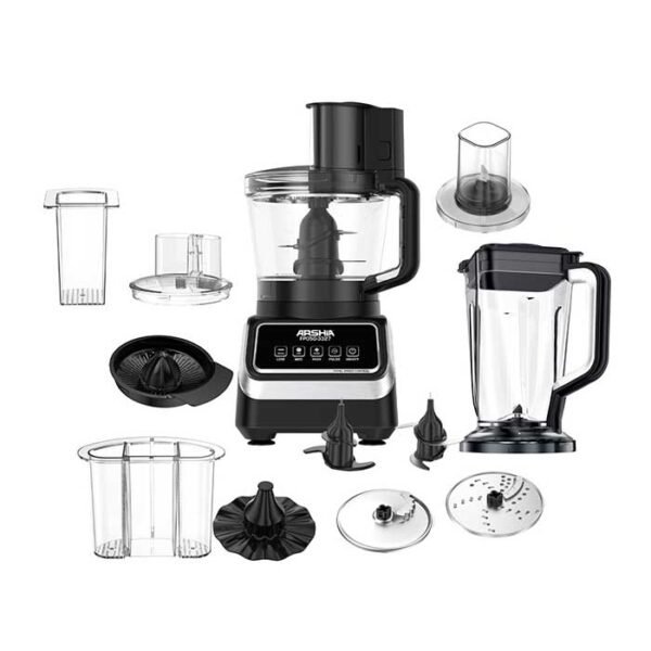محضر طعام أرشيا 10 في 1 – سعة 2.5 لتر – قدرة 1000 وات – موديل FP050-3327