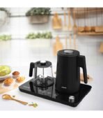 غلاية أرشيا مع صينية وإبريق شاي زجاجي – 1.7 لتر – 2000 وات – T050-3192 | تحكم ذكي وتصميم أنيق لتحضير شاي مثالي