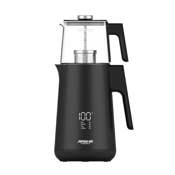 غلاية الشاي أرشيا – 1.7 لتر – 1500 وات – بشاشة رقمية وإبريق زجاجي – موديل T478-3613