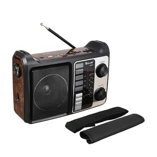 راديو جولون RX-333 كلاسيكي محمول بترددات FM/AM/SW وصوت قوي – يعمل بالكهرباء أو البطاريات