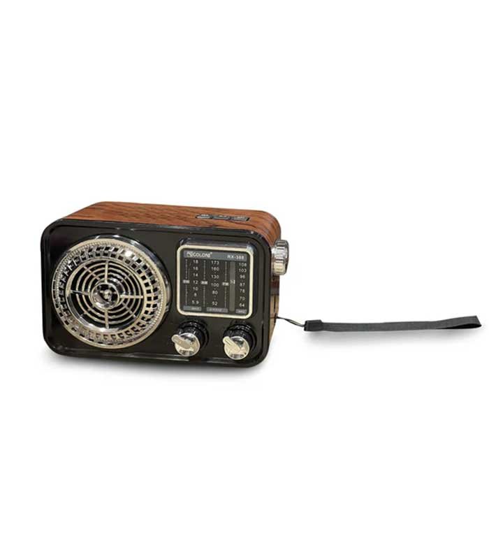 راديو جولون RX-388 كلاسيكي محمول بترددات FM/AM/SW وصوت نقي قوي – يعمل بالكهرباء أو البطاريات